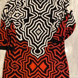 Kenar size 8 bold patterned cocktail dress